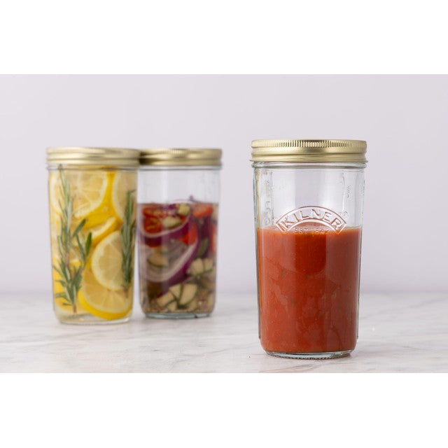 Kilner wide mouth preserve jar 1 litre, UK version