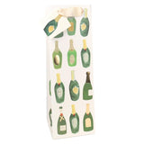 Caroline Gardner green bottle gift bag 370x120x90mm - British product