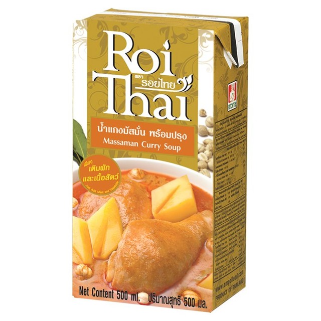 Roi Thai Massaman Curry Cooking Sauce 500ml, imported from the UK