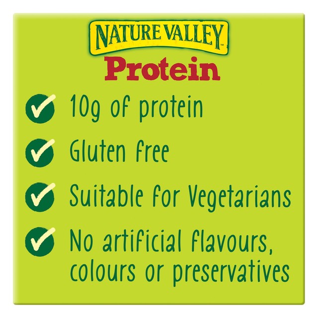Nature Valley Protein Salted Caramel Nut Cereal Bars 4 x 40g, imported from the UK