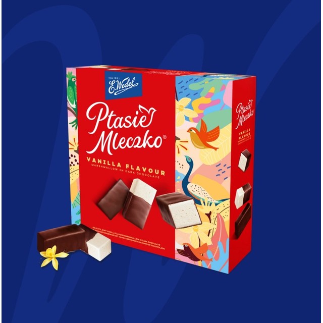 Wedel Vanilla Marshmallow Coated in Dark Chocolate 340g (British brand)