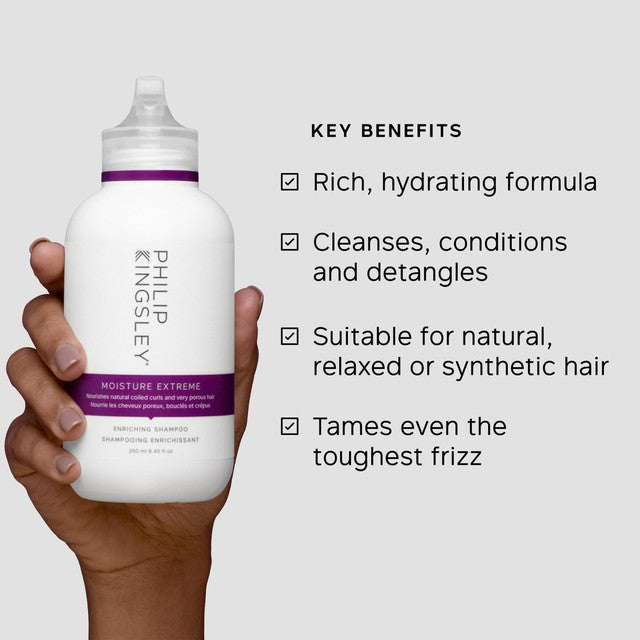 Philip Kingsley Moisture Extreme Shampoo 200ml, imported from the UK