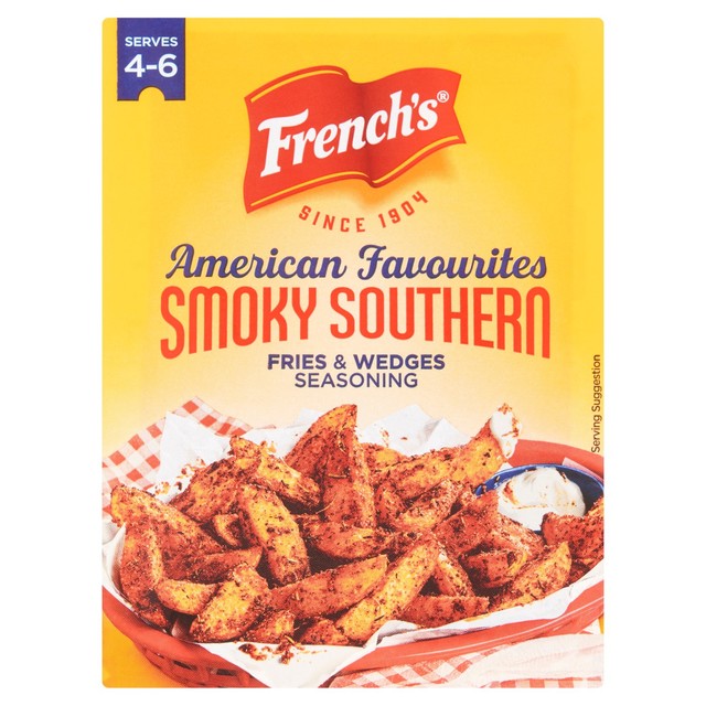 French's Smoky Southern Fries & Wedges Seasoning 20g - British product