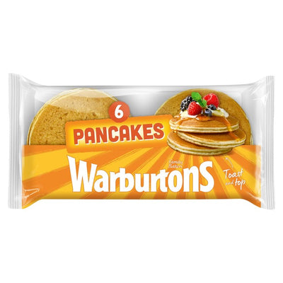 Warburtons Soft & Sweet Pancakes, lot de 6