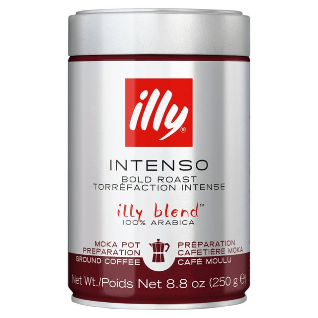 Illy Intenso Roast ground coffee 250g, UK version