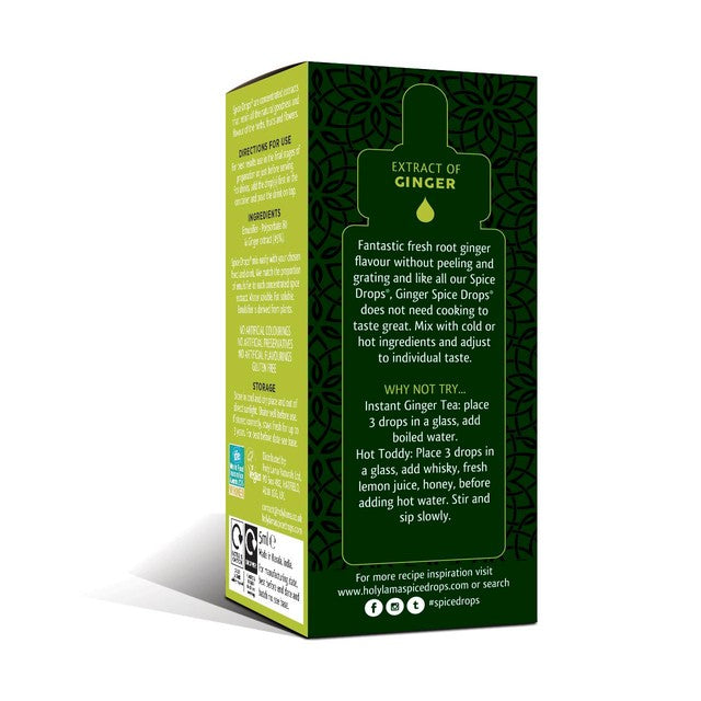 Holy Lama concentrated natural ginger extract 5ml (British brand)