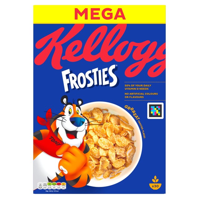 Kellogg's Frosties breakfast cereal 925g, UK version