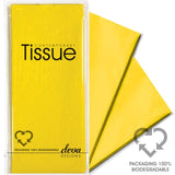 Deva Designs yellow tissue paper 50cm x 70cm (British brand)