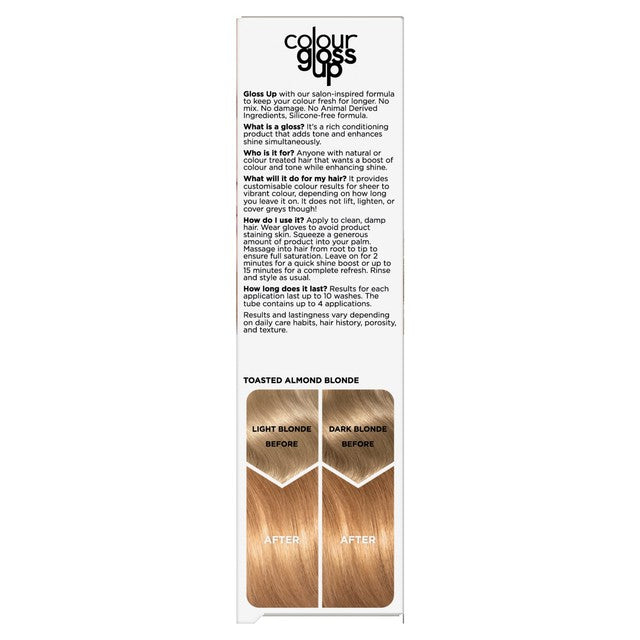 Clairol hair colour gloss conditioner toasted almond blonde - British product