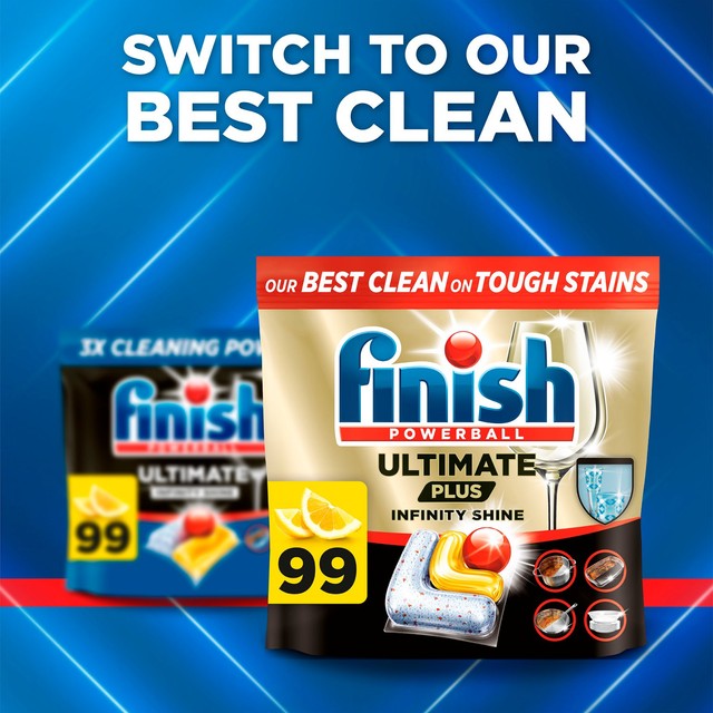 Finish Ultimate All in One Lemon dishwasher tablets, UK version