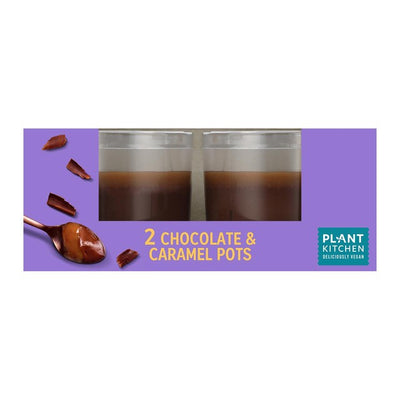 M&S M&S Vegan Chocolate & Caramel Dessert Pots 184g- Buy online at McGrocer