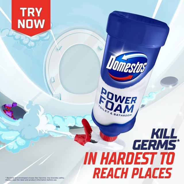 Domestos Power Foam Arctic Fresh Toilet Cleaner 450ml - British product