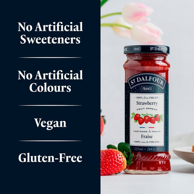 St Dalfour strawberry fruit spread 284g (British brand)