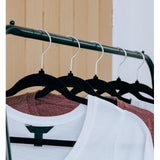 Addis velvet hangers black 5pk, imported from the UK