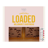 M&S salted caramel millionaire's shortbread 4 x 55g, imported from the UK