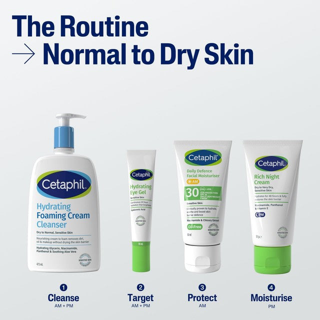 Cetaphil hydrating foaming cream cleanser 236ml - British product