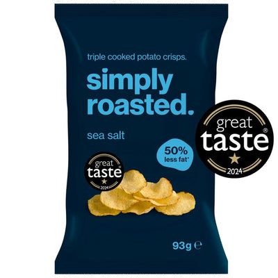 Chips de pommes de terre Simply Roasted sel de mer 93g