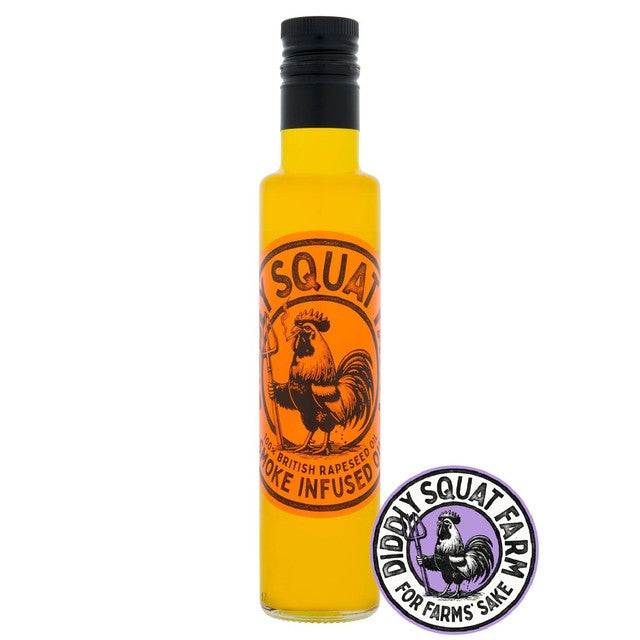 Diddly Squat Farm oak smoked rapeseed oil - British product