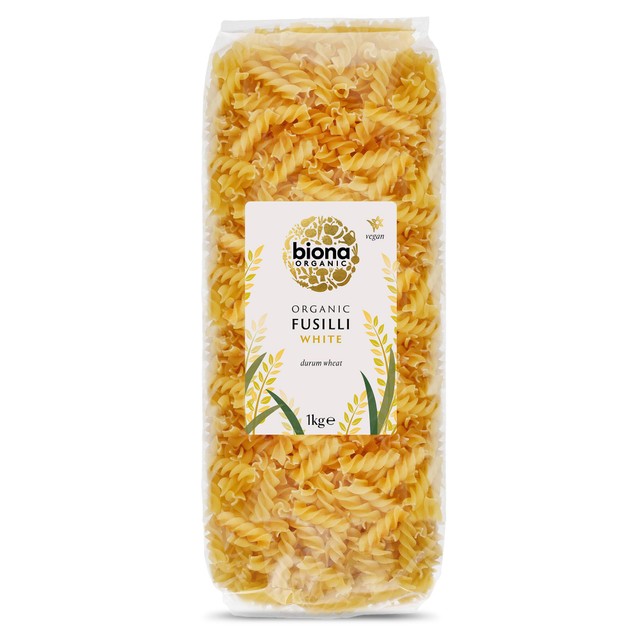Biona white fusilli pasta 1kg - British product