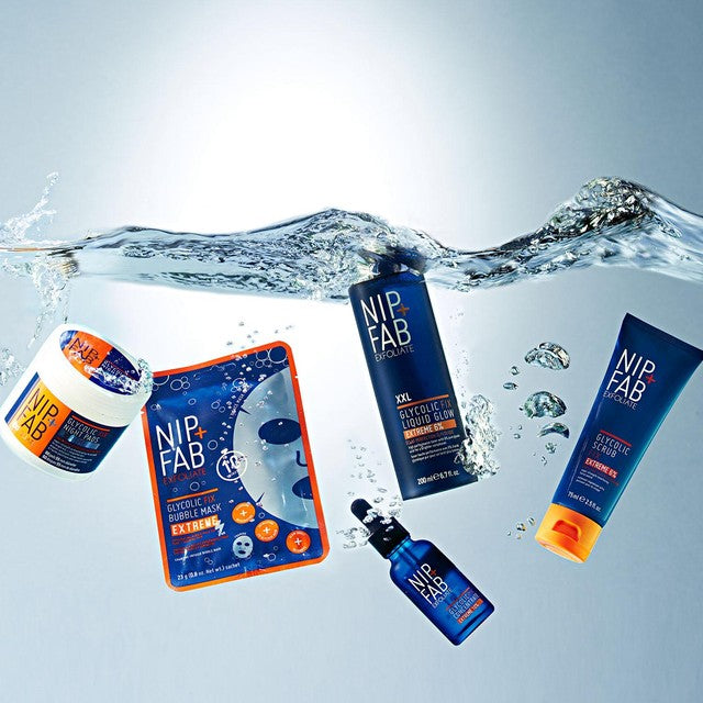 Nip+Fab glycolic exfoliating scrub 6% 75ml, imported from the UK