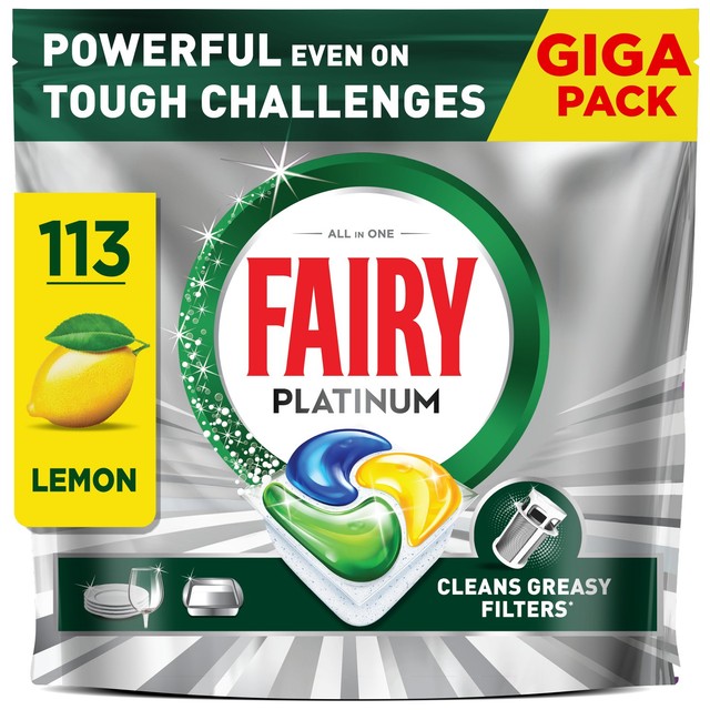 Fairy lemon dishwasher tablets - British product