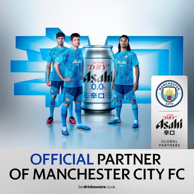 Asahi Super Dry 0% alcohol-free lager beer in 330ml cans - British product