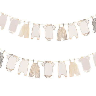 M&S Hootyballoo Gold Babygrow Card Garland 2.5m- Buy online at McGrocer