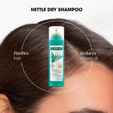 Klorane oil control tinted dry shampoo spray (British brand)