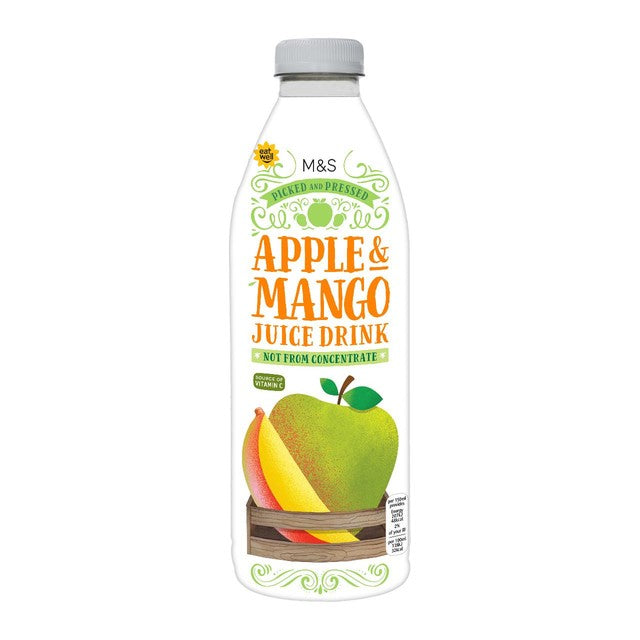 M&S apple and mango juice drink 1L, imported from the UK