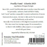 Pouilly Fume Genetin Sauvignon Blanc, UK version