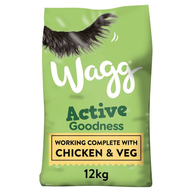 Wagg dry dog food chicken and veg 12kg (British brand)