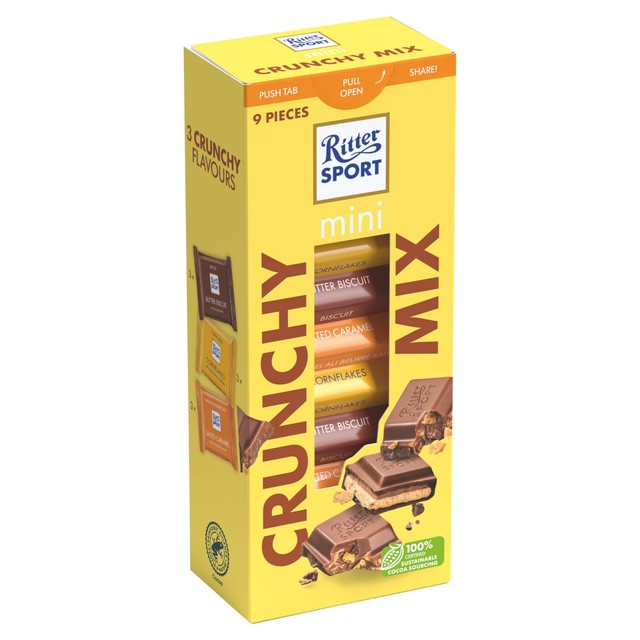 Ritter Mini Crunch Tower chocolate box 150g, imported from the UK