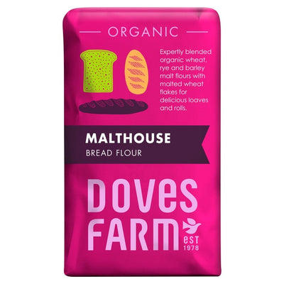 M&S Doves Farm Organic Malthouse Bread Flour 1kg- Buy online at McGrocer