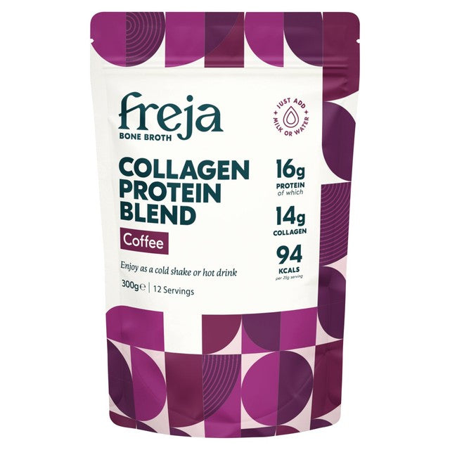 Freja coffee collagen protein blend 12 servings - British product