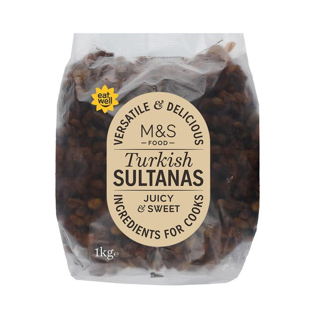 M&S Turkish sultanas 1kg, imported from the UK