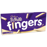 Cadbury white chocolate biscuit fingers 114g - British product