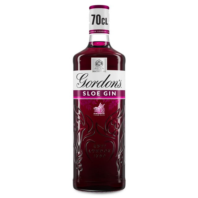 Gordon's Sloe Gin 70cl bottle glass liquid, UK version