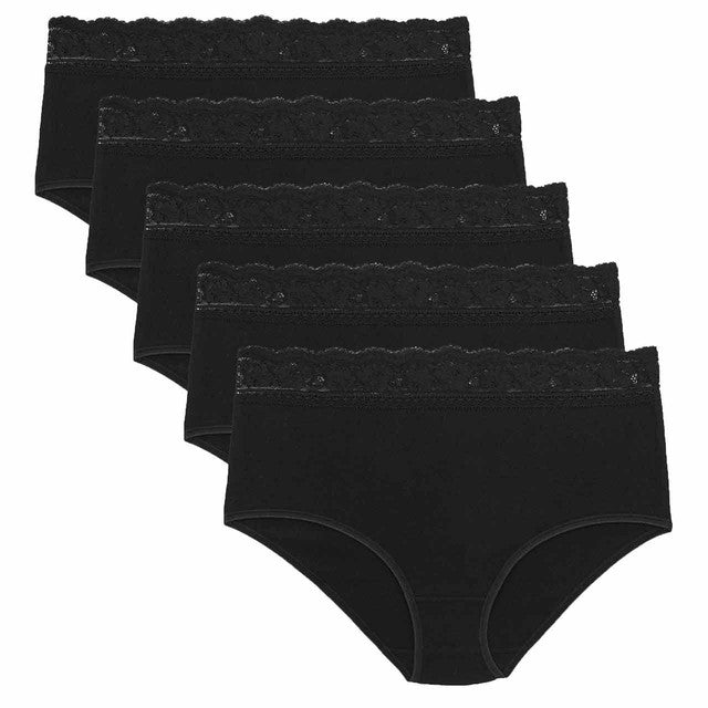 M&S cotton lycra full briefs black size 12, imported from the UK