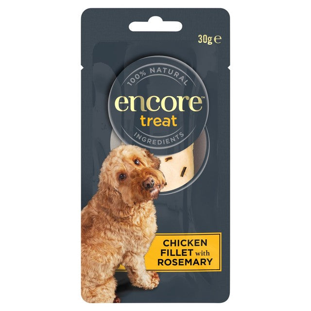 Encore chicken fillet with rosemary dog treat 30g - British product
