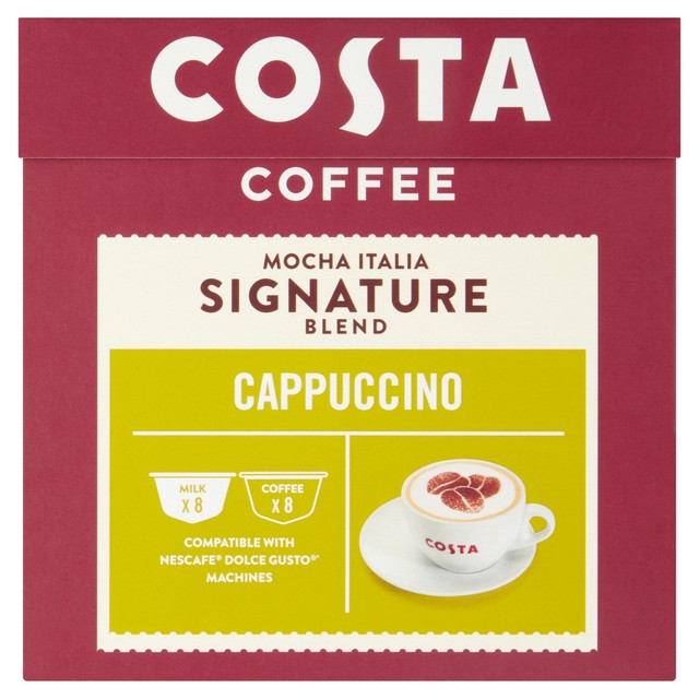 Costa Signature Blend Cappuccino pods 10 pods - British product