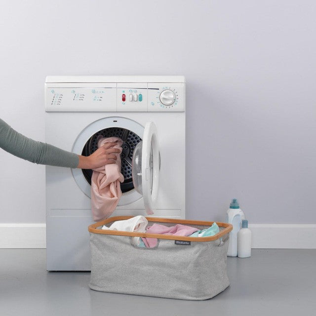 Brabantia grey foldable laundry basket 40 litre - British product