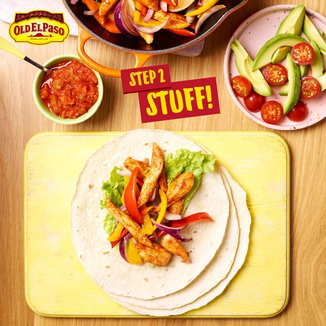 Old El Paso extra thin tortilla wraps 6 pack, imported from the UK.