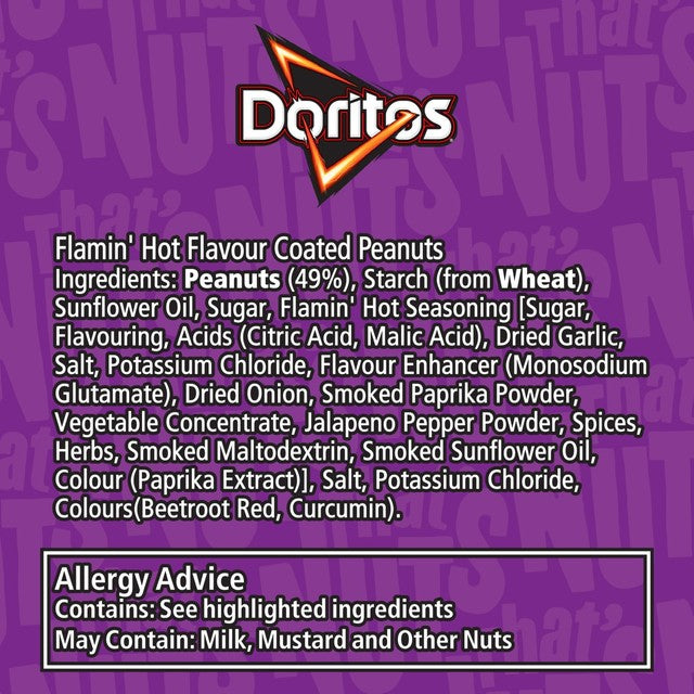 That's Nuts Flamin' Hot flavour coated peanuts 160g (British brand)
