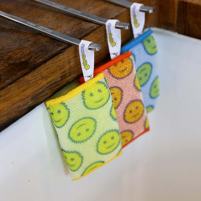 Scrub Daddy Scour Daddy colors scouring pad 3 pack (British brand)