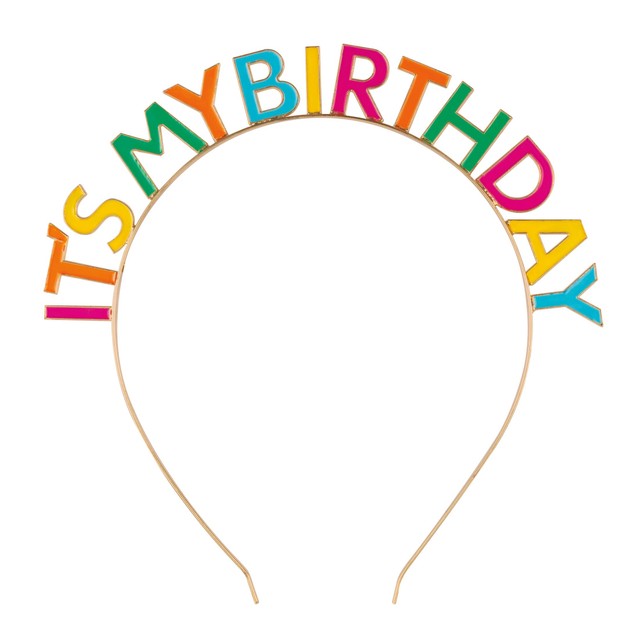 Unique Party Enamel Birthday Headband 4.7 inch diameter - British product