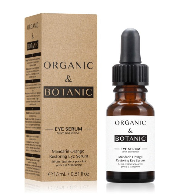 Organic & Botanic Mandarin Orange Brightening Eye Serum 15ml, imported from the UK
