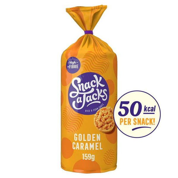 Snack a Jacks Jumbo Caramel Rice Cakes 159g