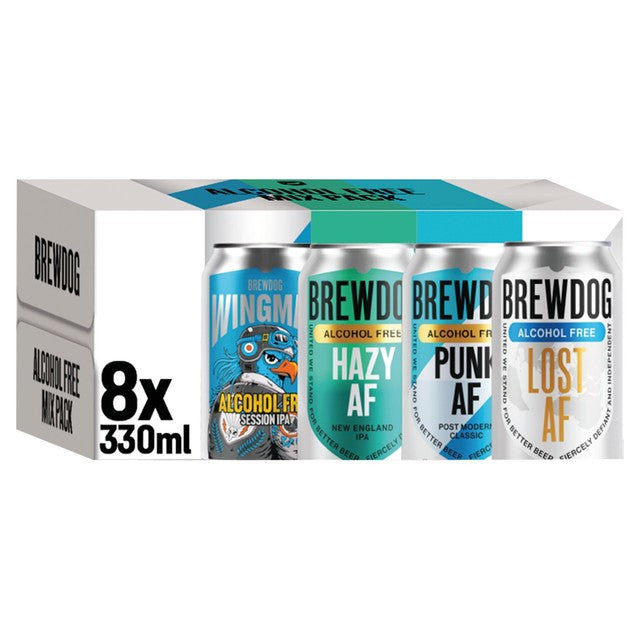 BrewDog mixed alcohol-free beer cans 8 x 330ml - British product