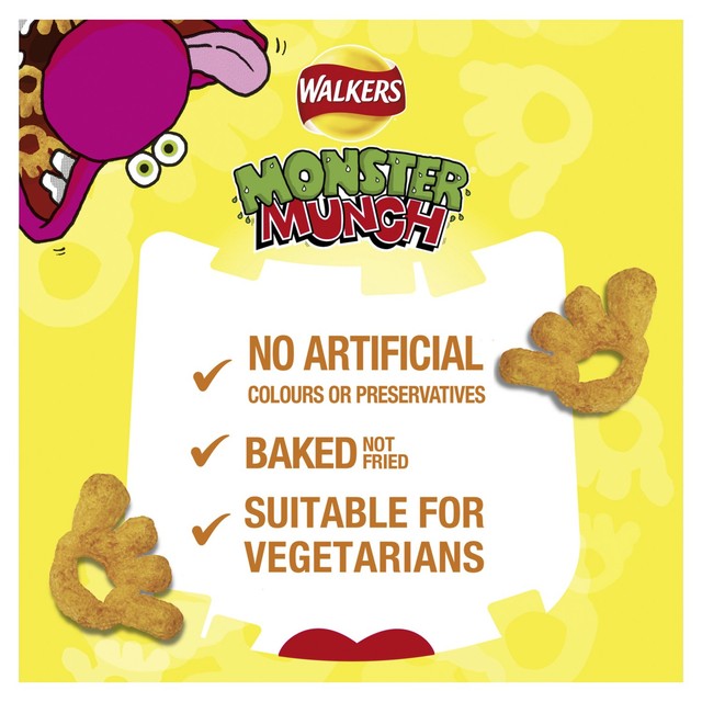 Monster Munch Roast Beef corn snacks 6x20g (British brand)