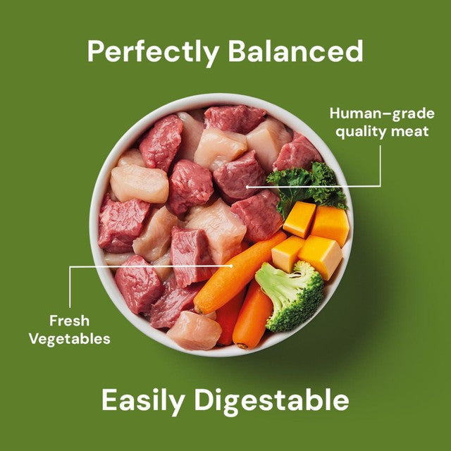 Nutriment chicken and lamb formula raw dog food 500g, imported from the UK